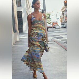 Carolina K Sienna Tie-Waist Maxi Dress